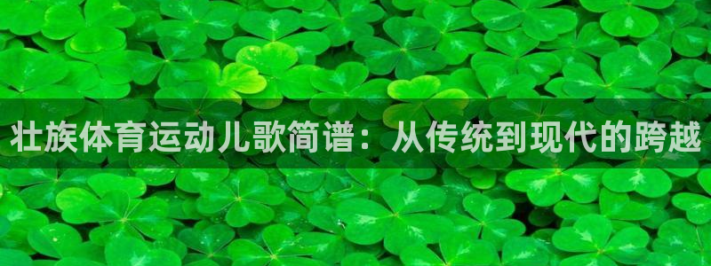 壮族体育运动儿歌简谱：从传统到现代的跨越